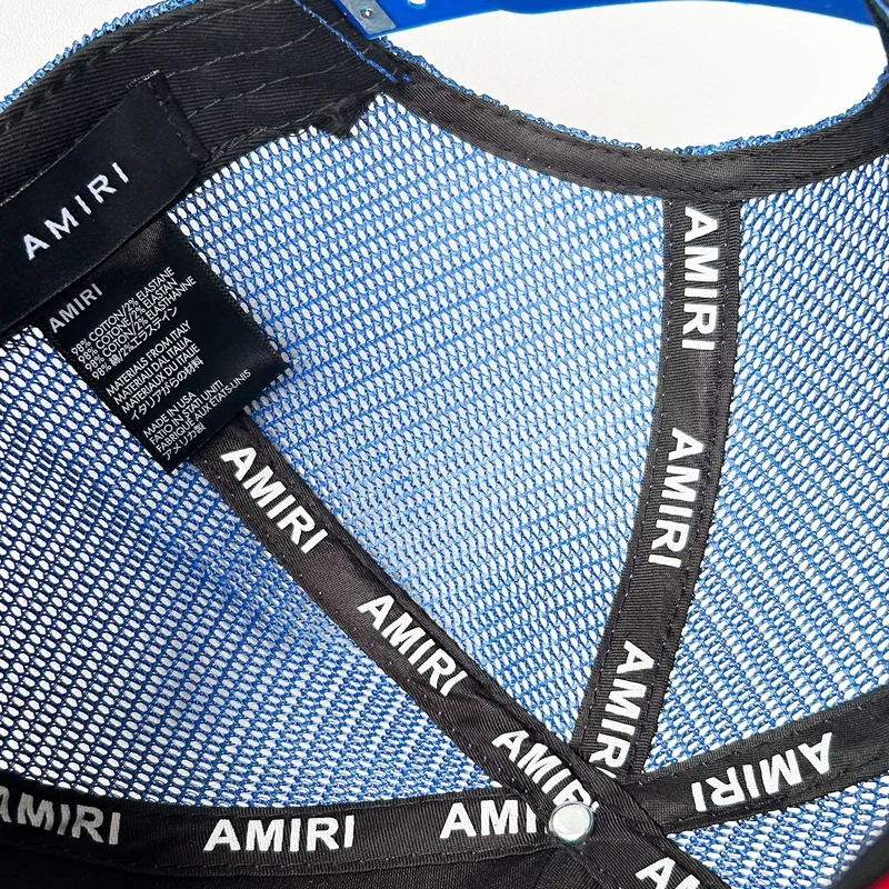 NEW-AMIRI STENCIL TRUCKER HAT