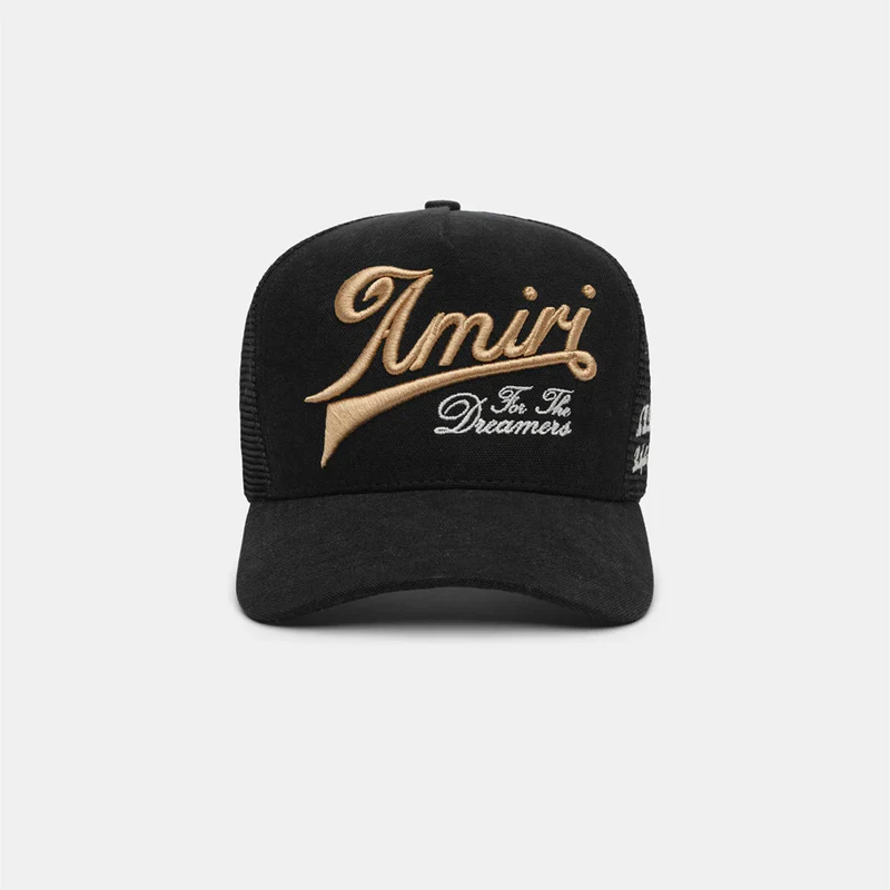NEW-AMIRI STENCIL TRUCKER HAT