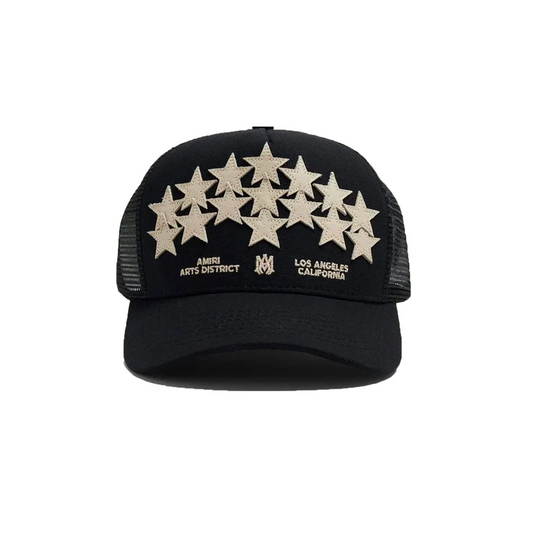 NEW-AMIRI STENCIL TRUCKER HAT