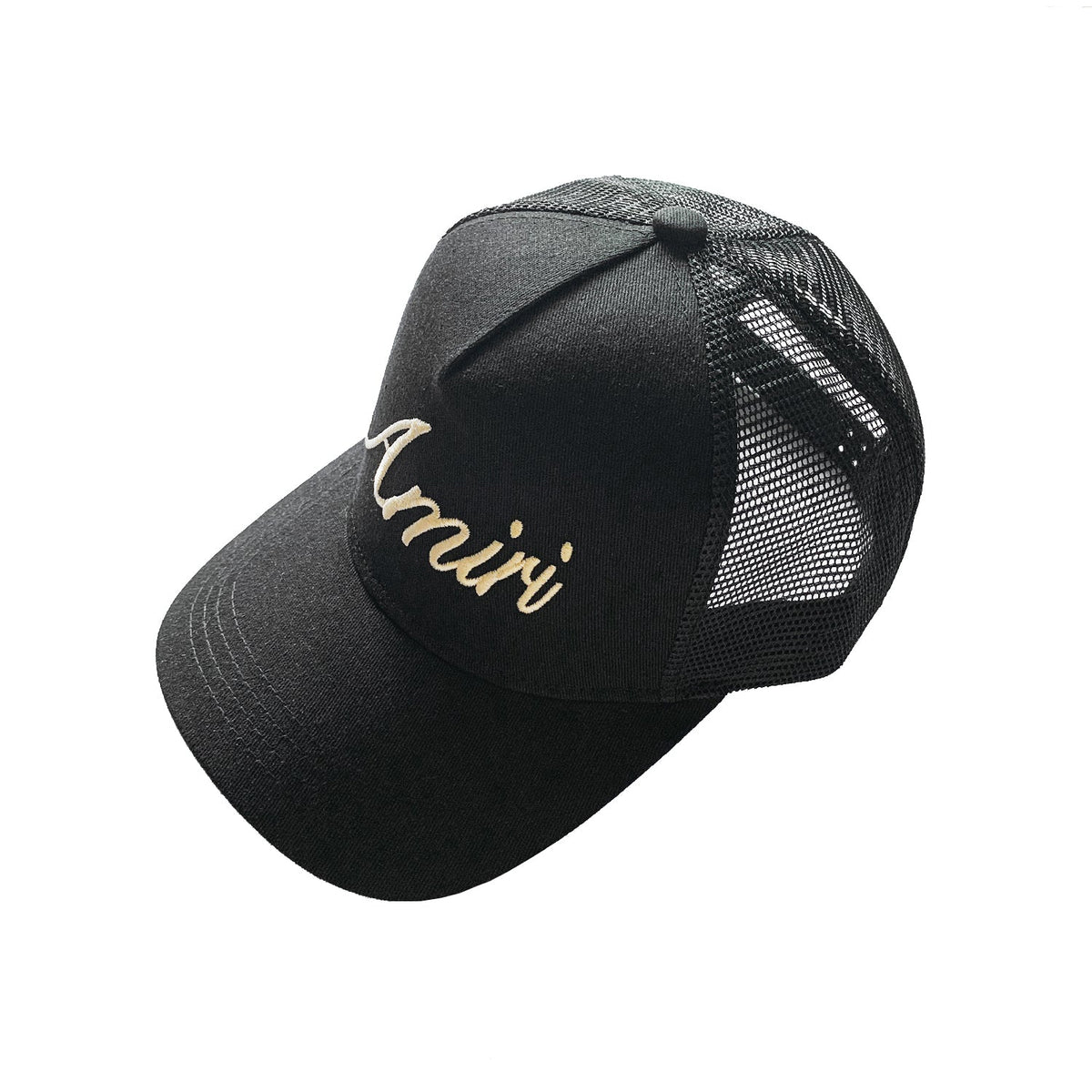 NEW-AMIRI STENCIL TRUCKER HAT