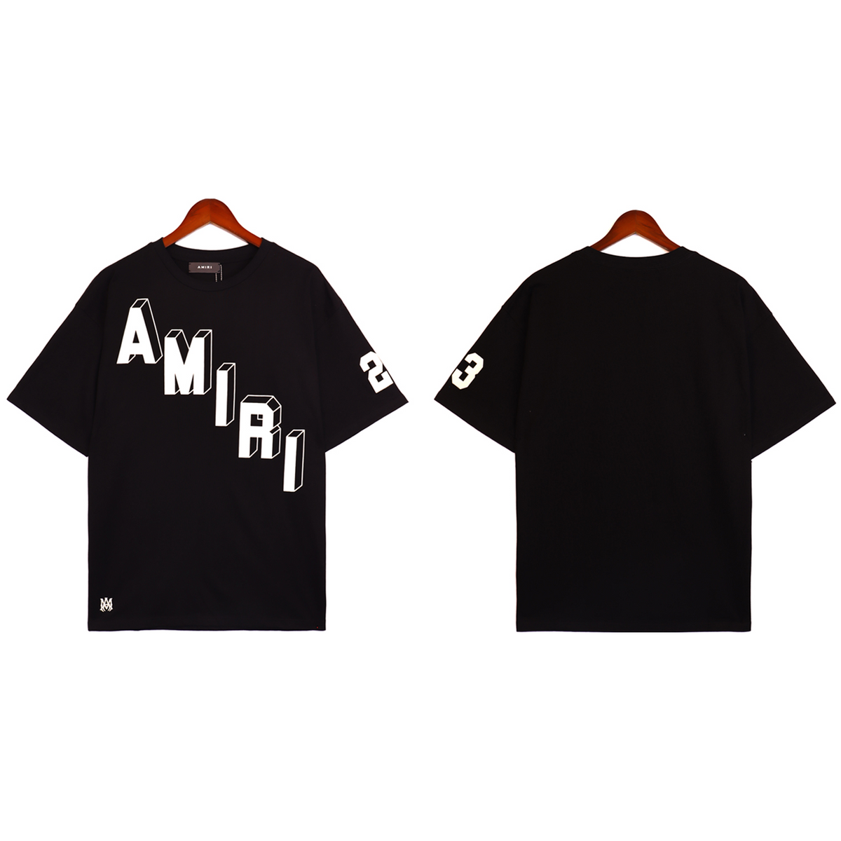 NEW-AMIRI 2025 New High Quality Cotton Flower Logo T-Shirt