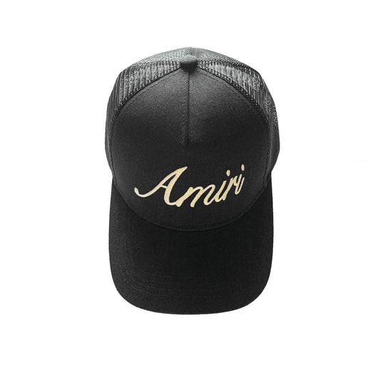 NEW-AMIRI STENCIL TRUCKER HAT