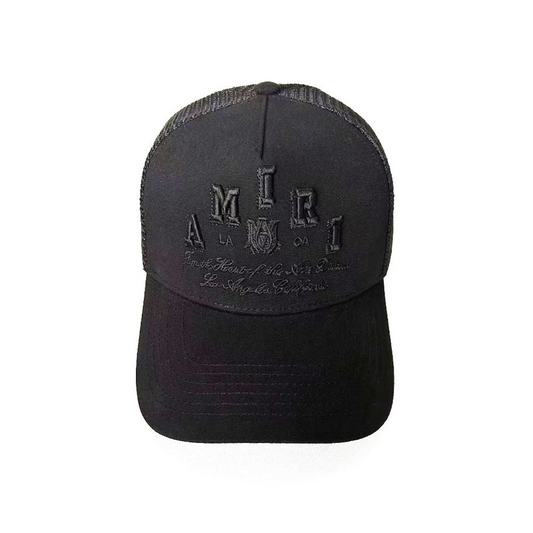 NEW-AMIRI STENCIL TRUCKER HAT