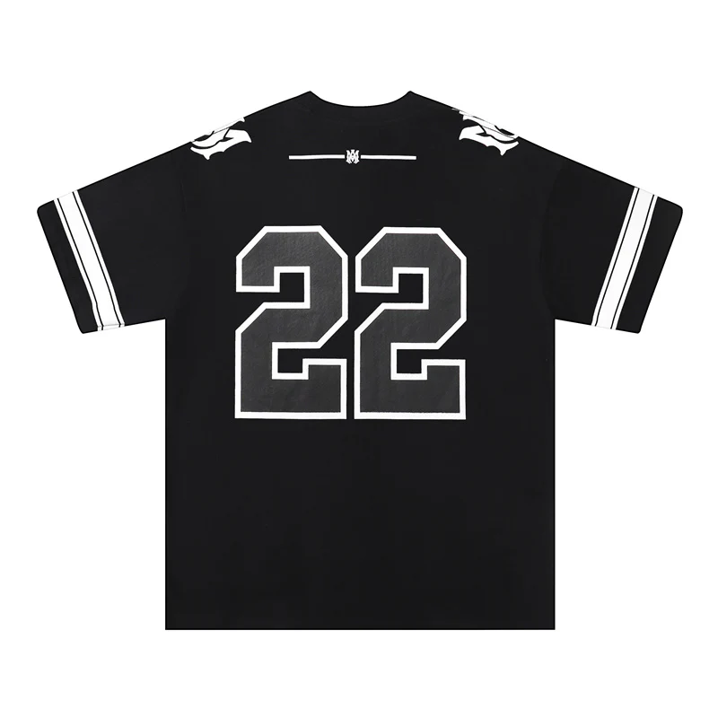 NEW-AMIRI 2025 New High Quality Cotton Flower Logo T-Shirt