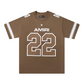 NEW-AMIRI 2025 New High Quality Cotton Flower Logo T-Shirt