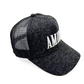 NEW-AMIRI STENCIL TRUCKER HAT