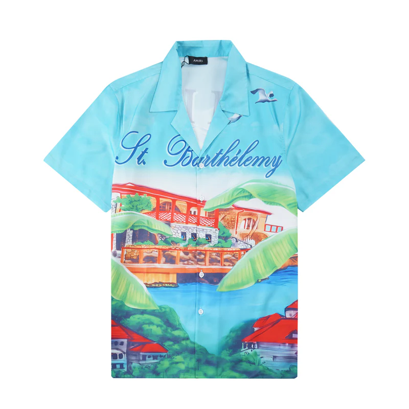 NEW-AMIRI 2025 New Shirt Shorts Set