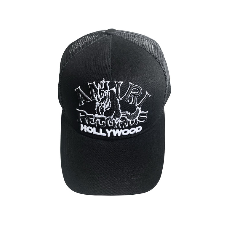 NEW-AMIRI STENCIL TRUCKER HAT