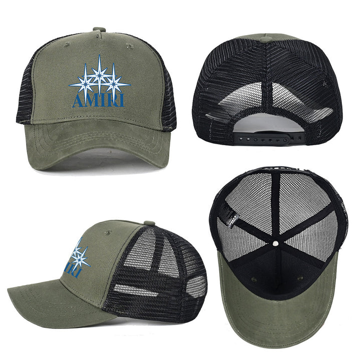 NEW-AMIRI STENCIL TRUCKER HAT