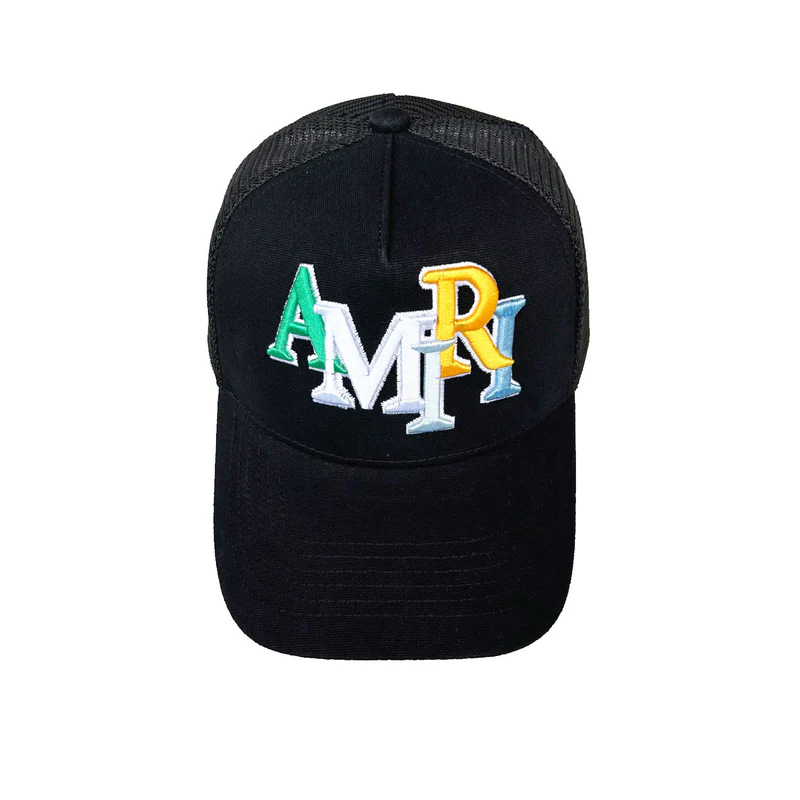 NEW-AMIRI STENCIL TRUCKER HAT