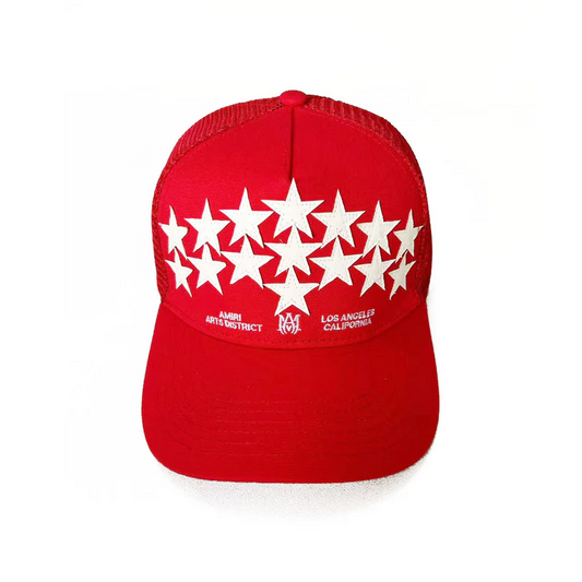 NEW-AMIRI STENCIL TRUCKER HAT