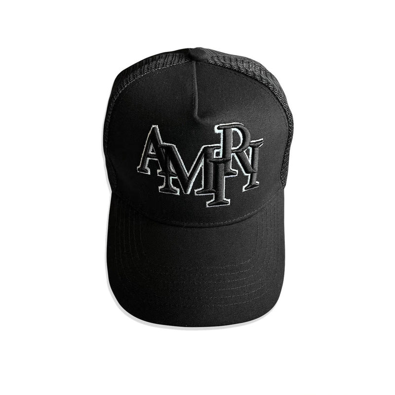 NEW-AMIRI STENCIL TRUCKER HAT