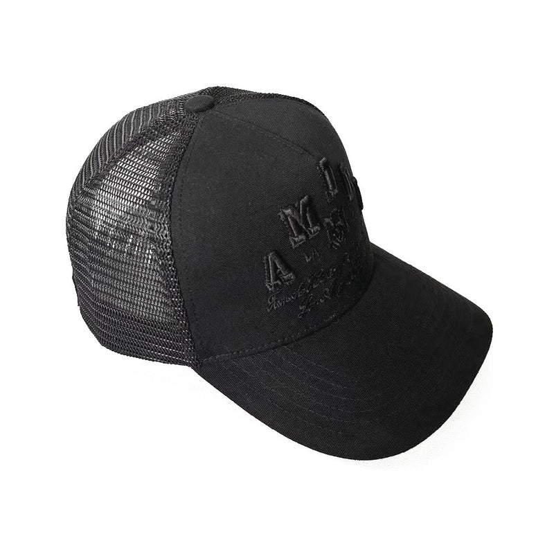 NEW-AMIRI STENCIL TRUCKER HAT
