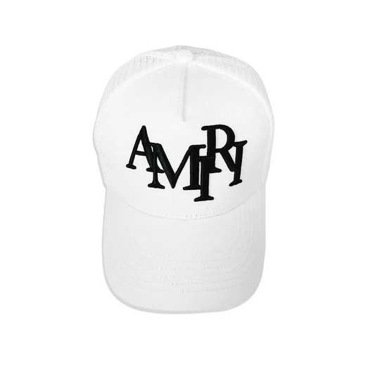 NEW-AMIRI STENCIL TRUCKER HAT