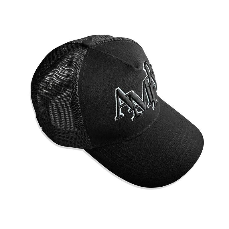NEW-AMIRI STENCIL TRUCKER HAT