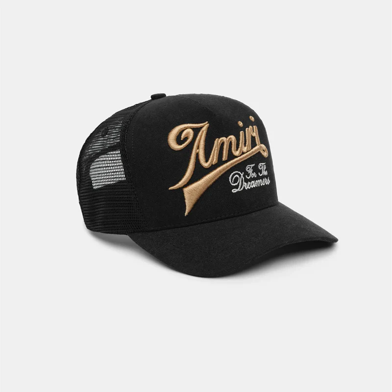 NEW-AMIRI STENCIL TRUCKER HAT