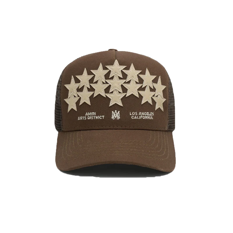 NEW-AMIRI STENCIL TRUCKER HAT