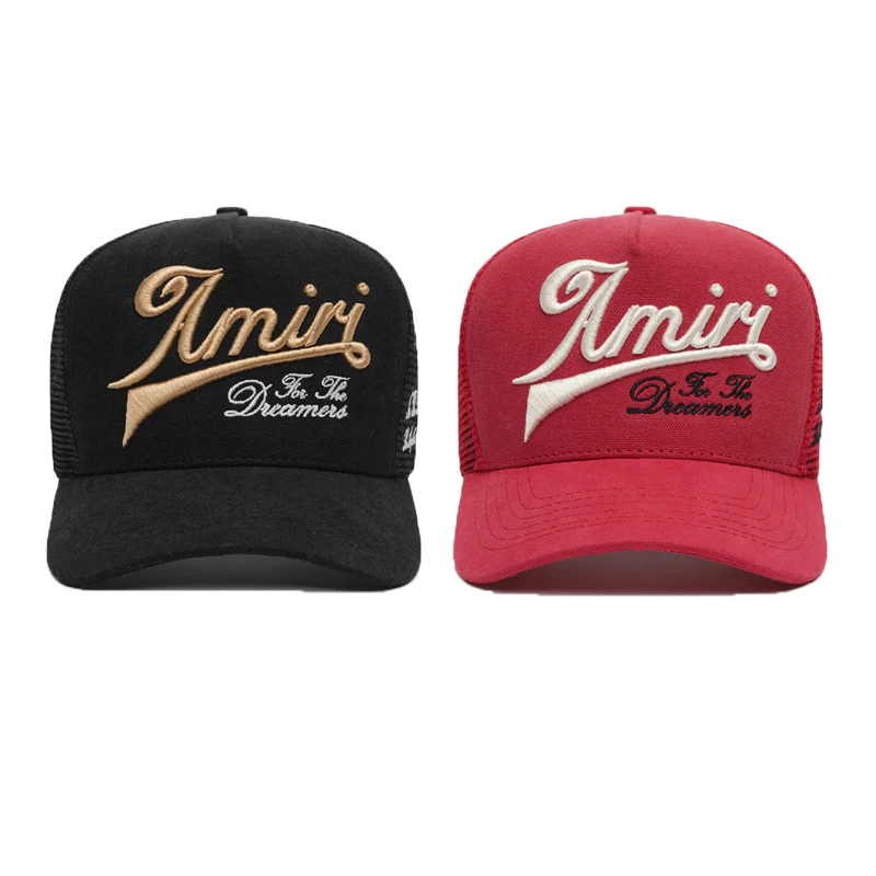 NEW-AMIRI STENCIL TRUCKER HAT