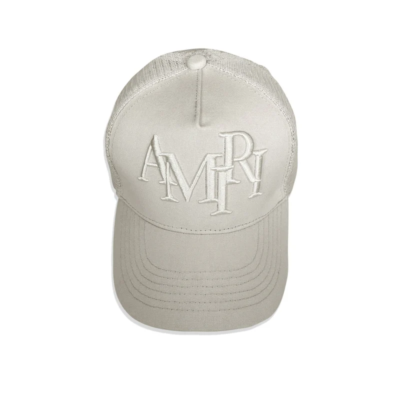 NEW-AMIRI STENCIL TRUCKER HAT