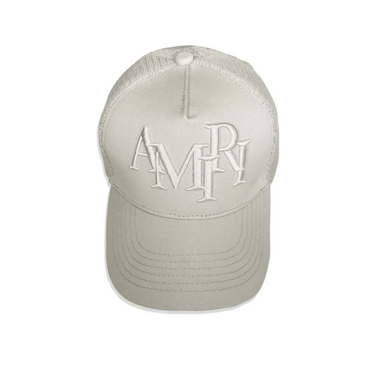 NEW-AMIRI STENCIL TRUCKER HAT