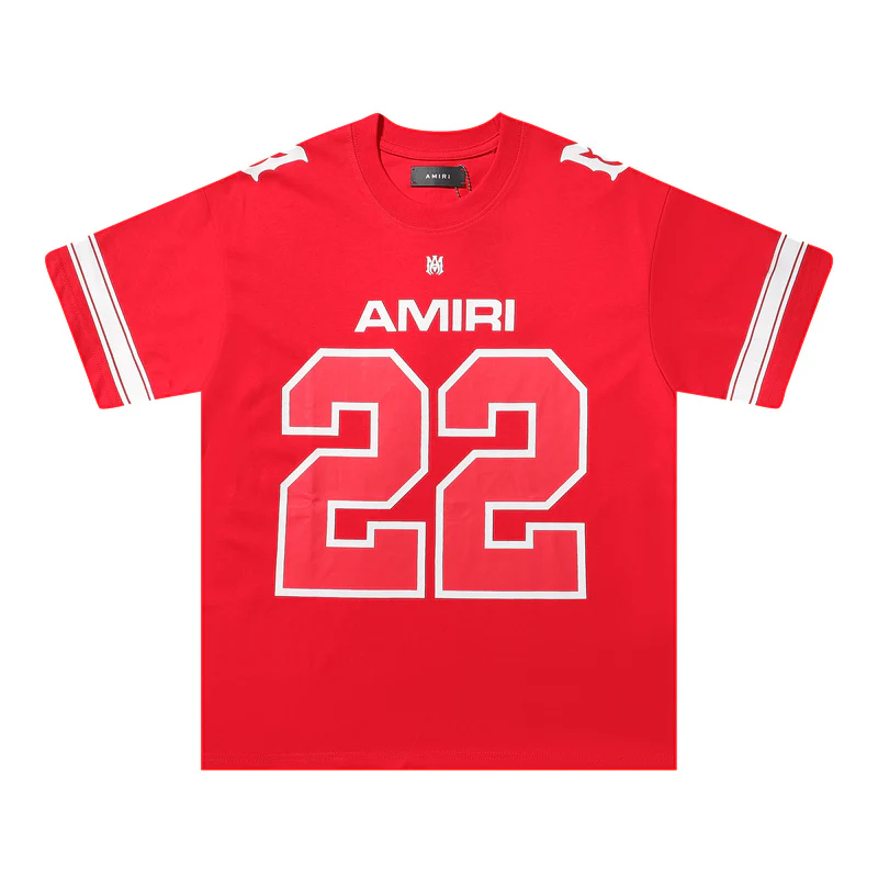 NEW-AMIRI 2025 New High Quality Cotton Flower Logo T-Shirt