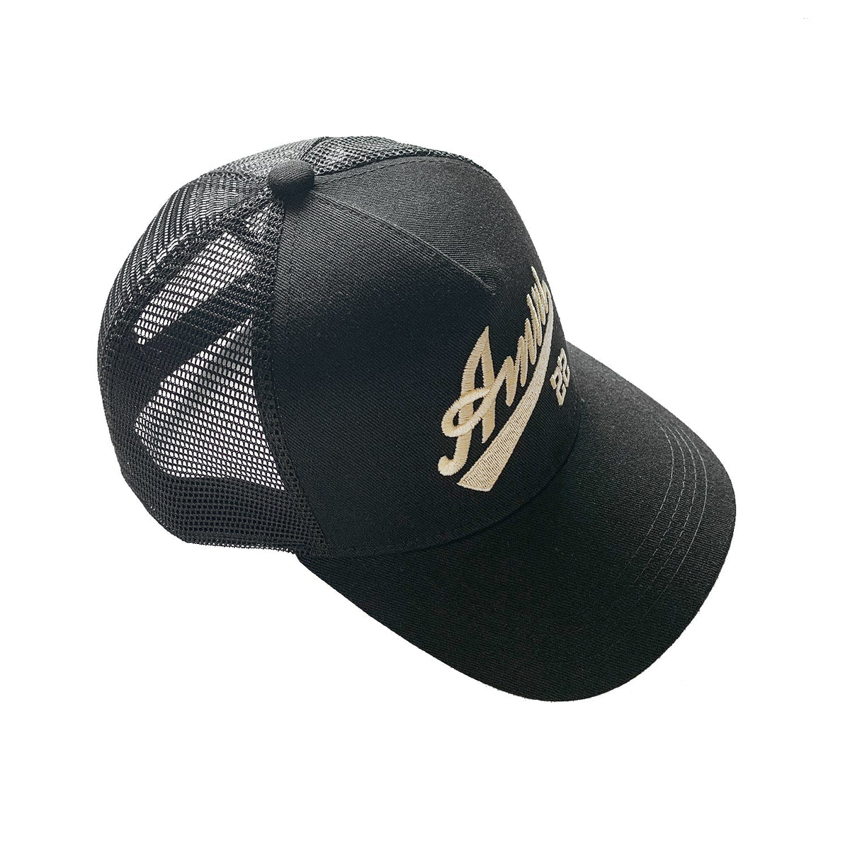 NEW-AMIRI STENCIL TRUCKER HAT